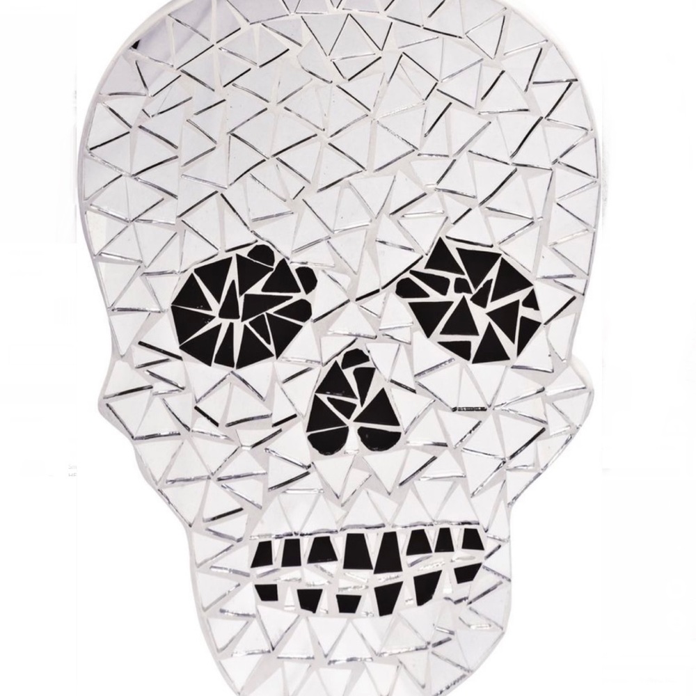 Skull mosaic mirror